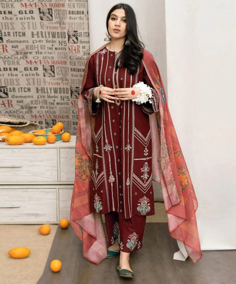 Summer Lawn Embroidery 3pcs Collection AYL3-10724