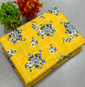 Summer Cotton All over 2pcs Premium Suit Yellow DB NE