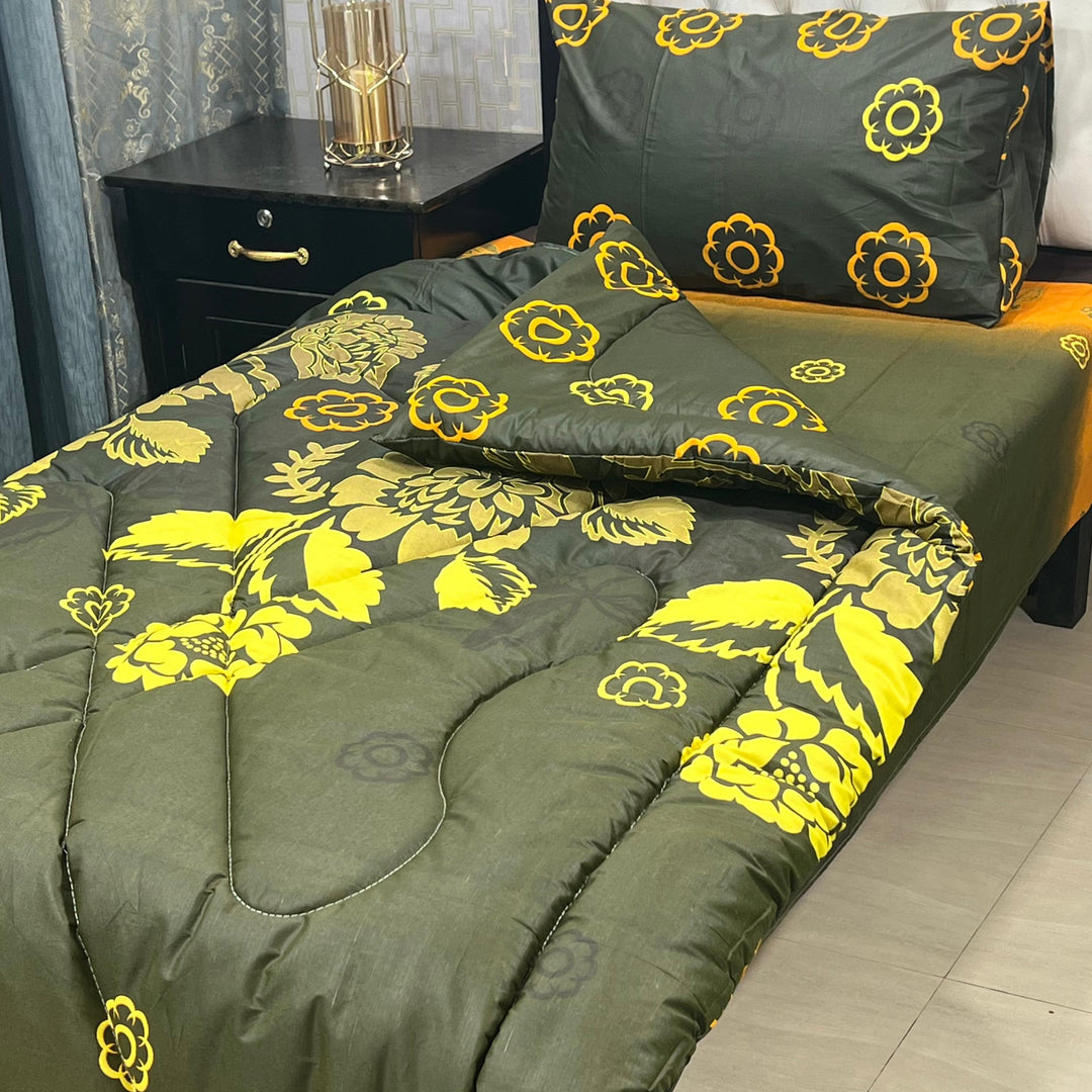 Single Bed Razai Set 3pcs AYRZS-00117