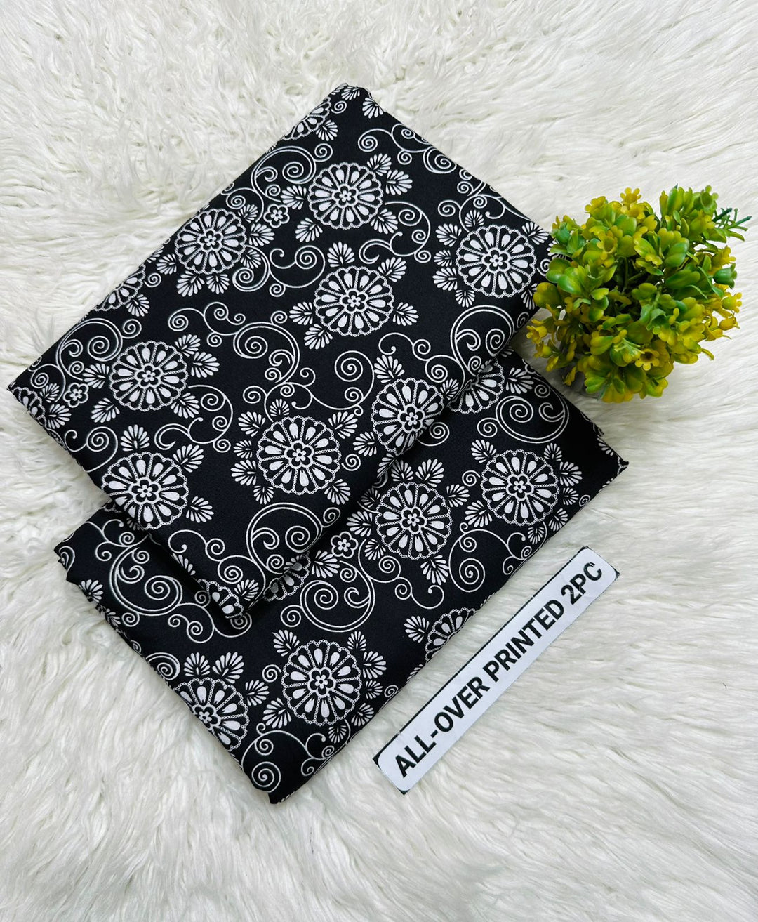 Summer Cotton All over 2pcs Premium Black chkq