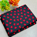 Summer Cotton All over 2pcs Premium Suit Black Red Heart
