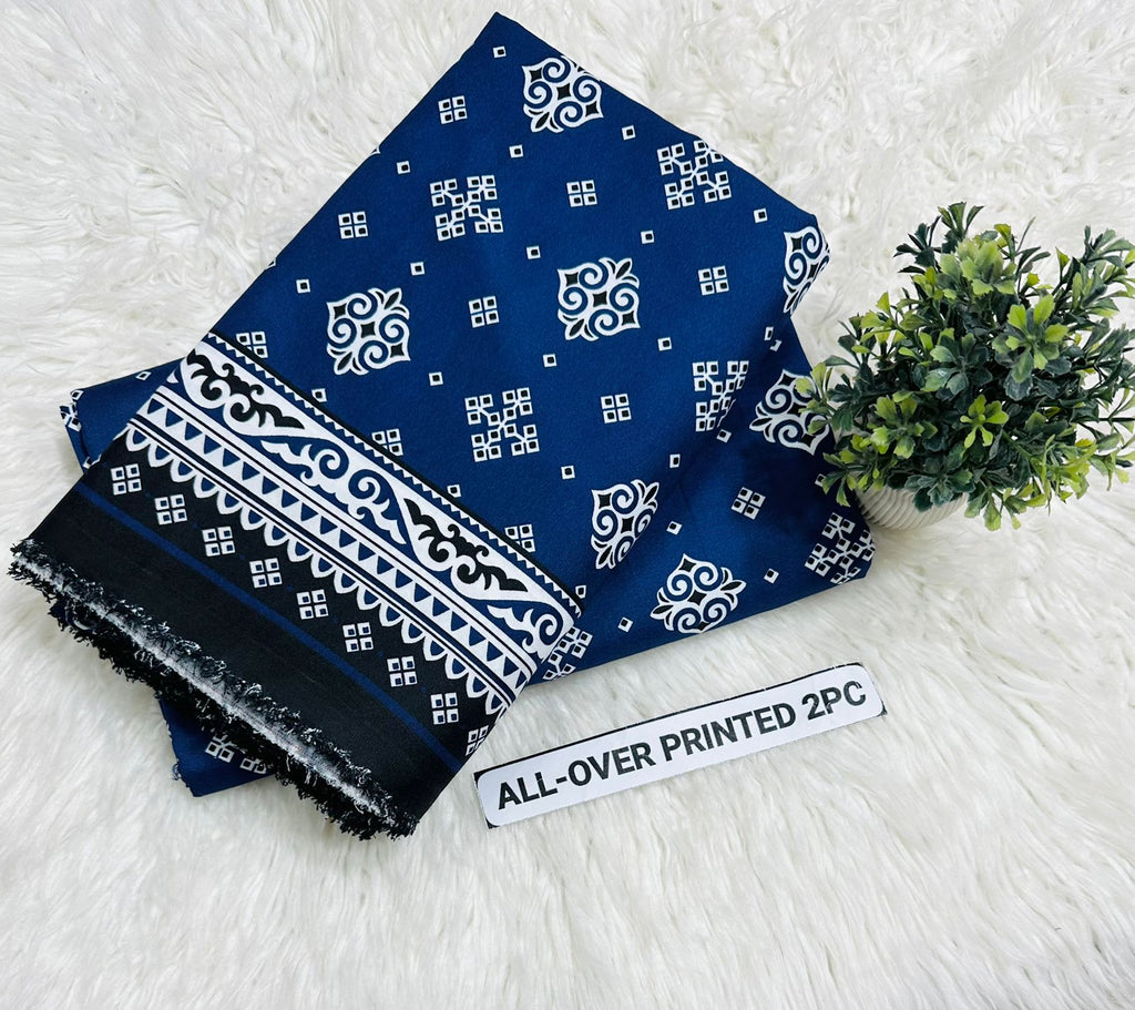 Summer Cotton All over 2pcs Premium Blue Taj