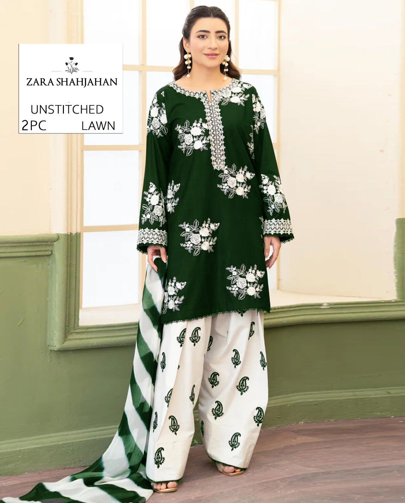 Premium Lawn Embroidery 2pcs AYAS1st 00798