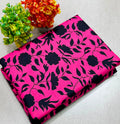 Summer Cotton All over 2pcs Premium Pink Black Floral Full