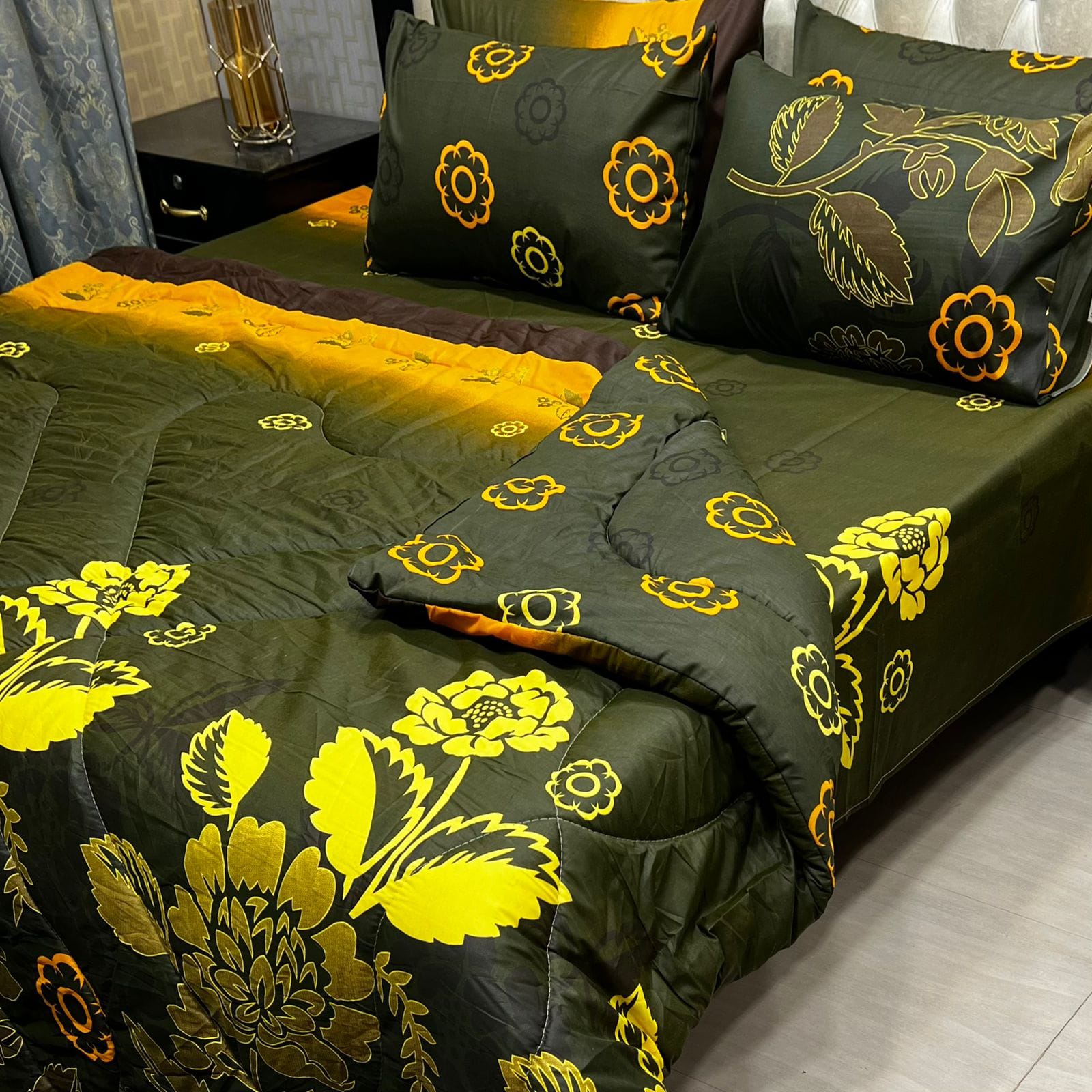 Luxury 6pcs Double Razai Set Cotton Stuff 00144