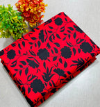 Summer Cotton All over 2pcs Premium Red Black Floral Full