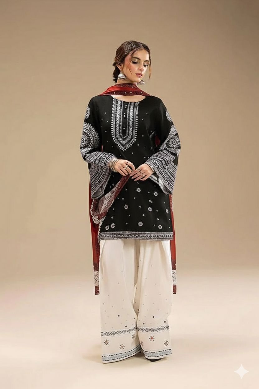 Summer Lawn Embroidery 3pcs Collection AYL3-10712
