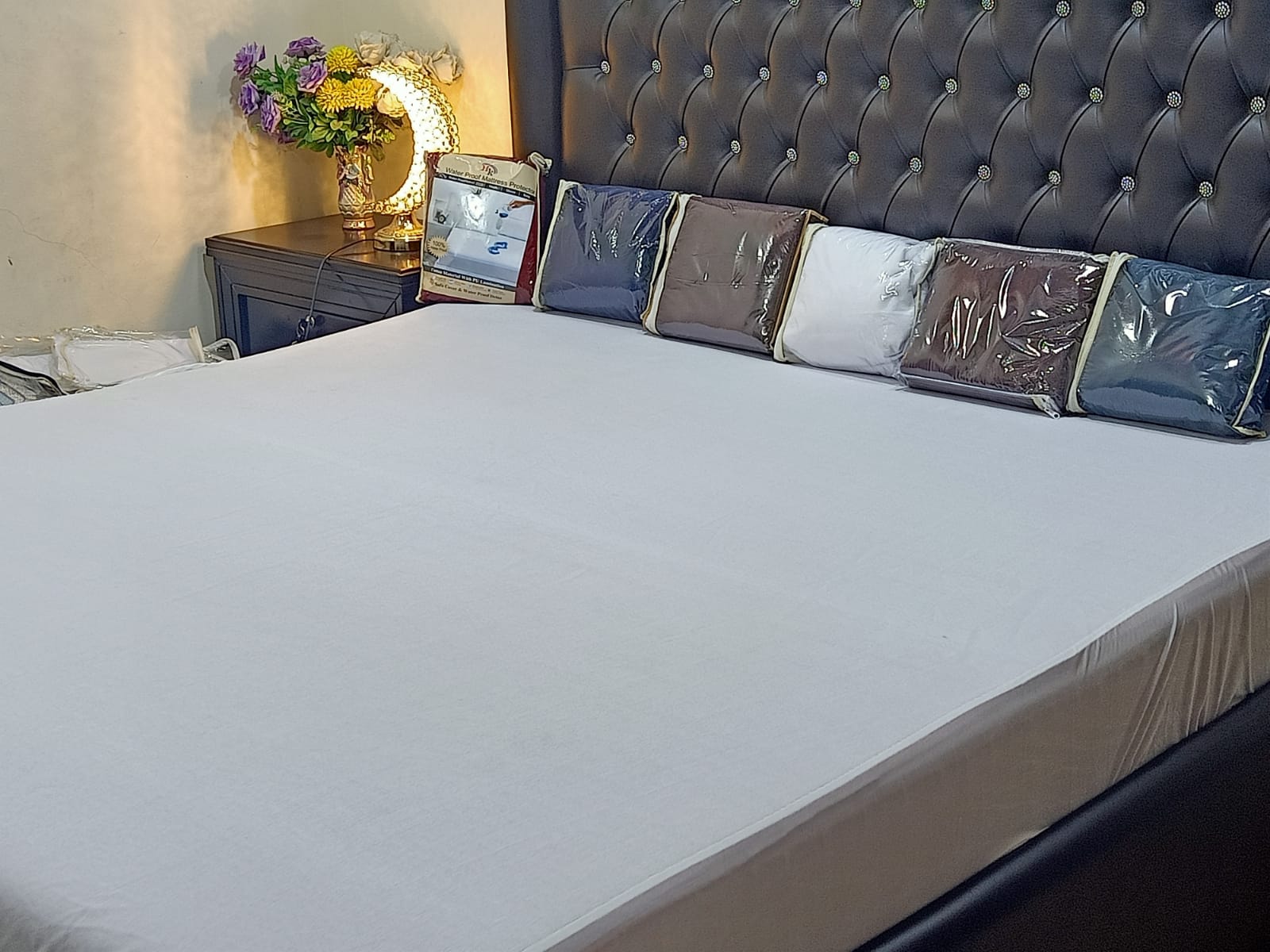 Terry Cotton Fitted Style Waterproof Mattress Protector Cover