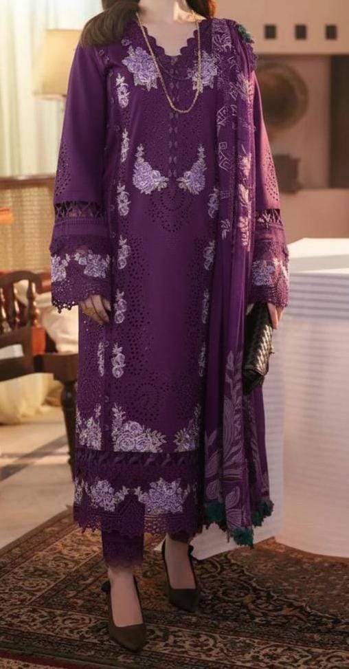 Summer Lawn Embroidery 3pcs Collection AYL3-10719