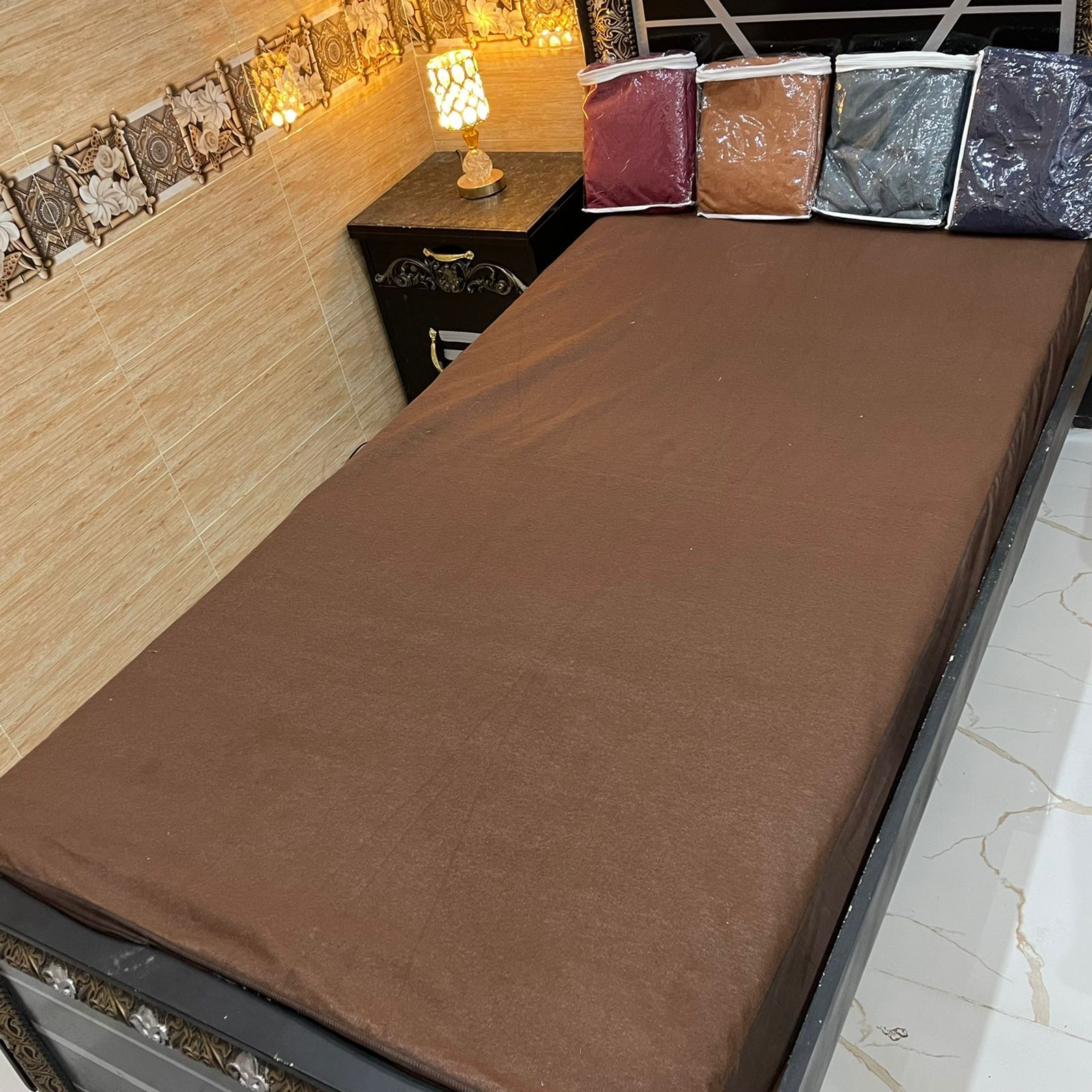 Terry Cotton Fitted Style Waterproof Mattress Protector Cover