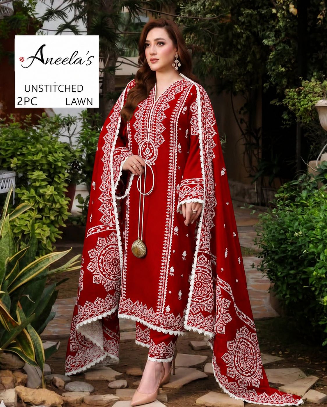 Premium Lawn Embroidery 2pcs AYAS1st 00791