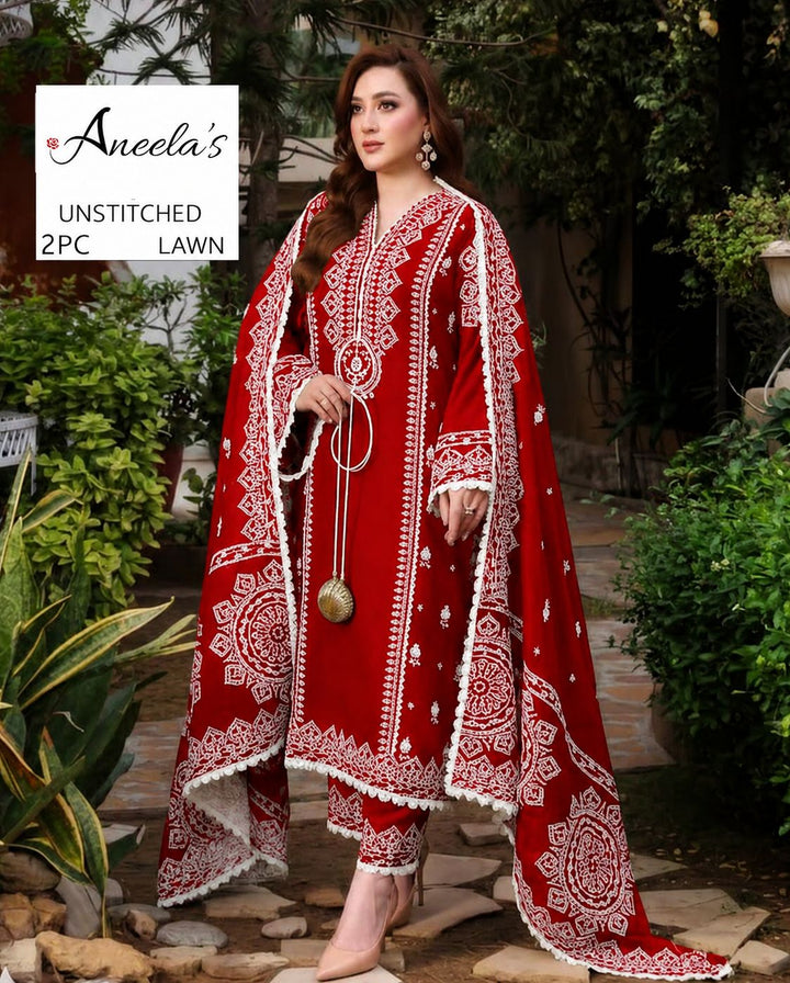 Premium Lawn Embroidery 2pcs AYAS1st 00791