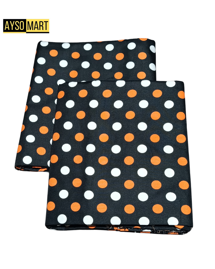 Micro Polo Cotton 2pcs Suit Round Orange white