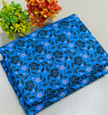Summer Cotton All over 2pcs Premium Suit Blue Black Roses Tran