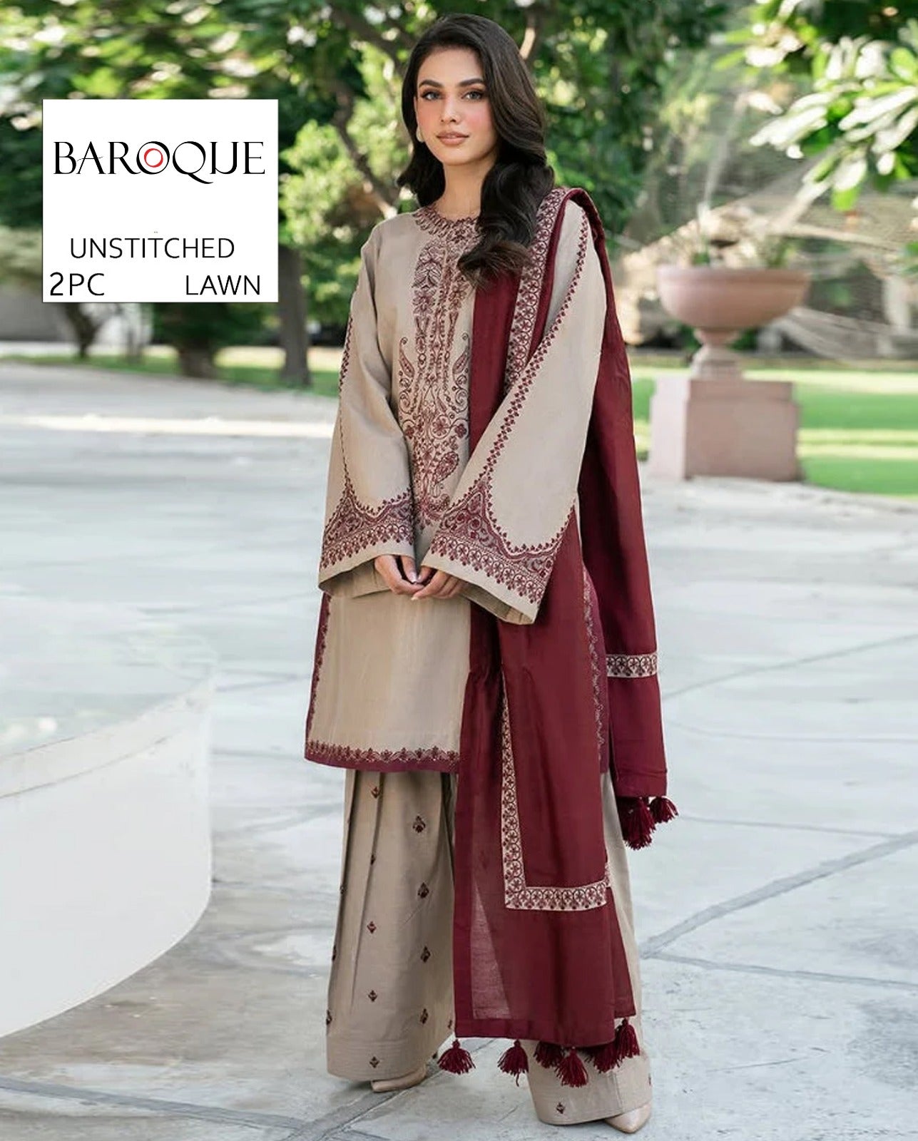 Premium Lawn Embroidery 2pcs AYAS1st 00793