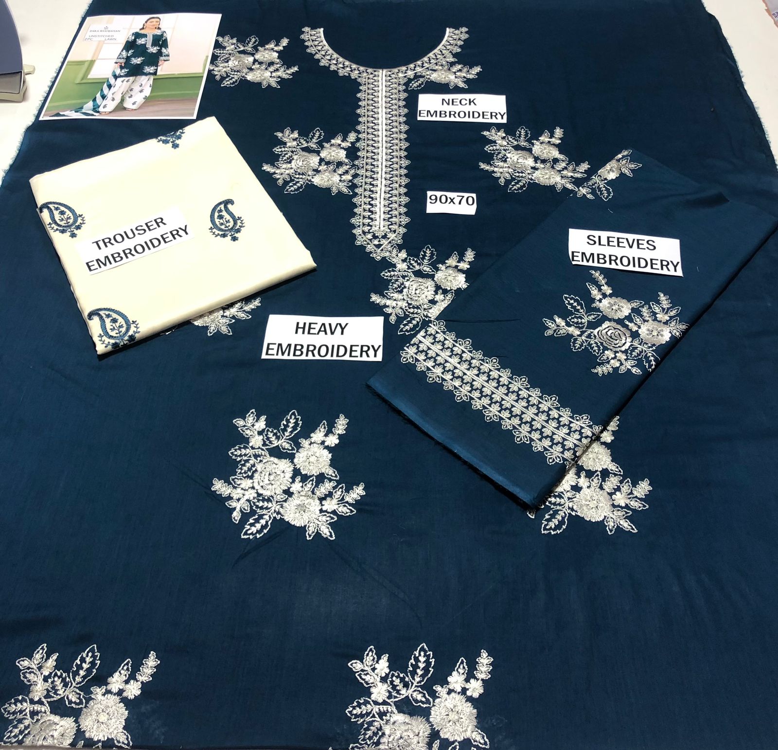 Premium Lawn Embroidery 2pcs AYAS1st 00799