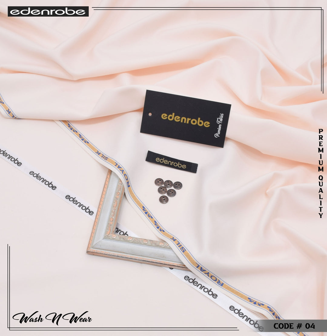 Royal Silk Edenrobe Premium Wash & Wear 4 season Suit Baby Pink