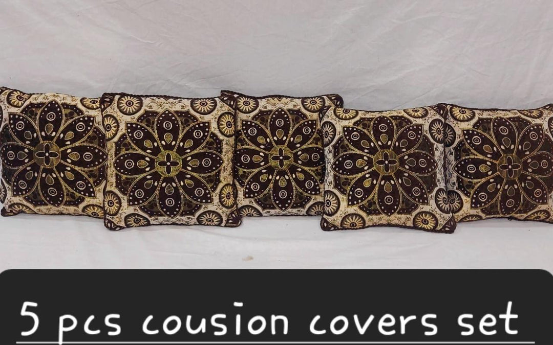 Luxury Velvet Jacquard Cushion Covers Pack of 5 AYCSH-00917