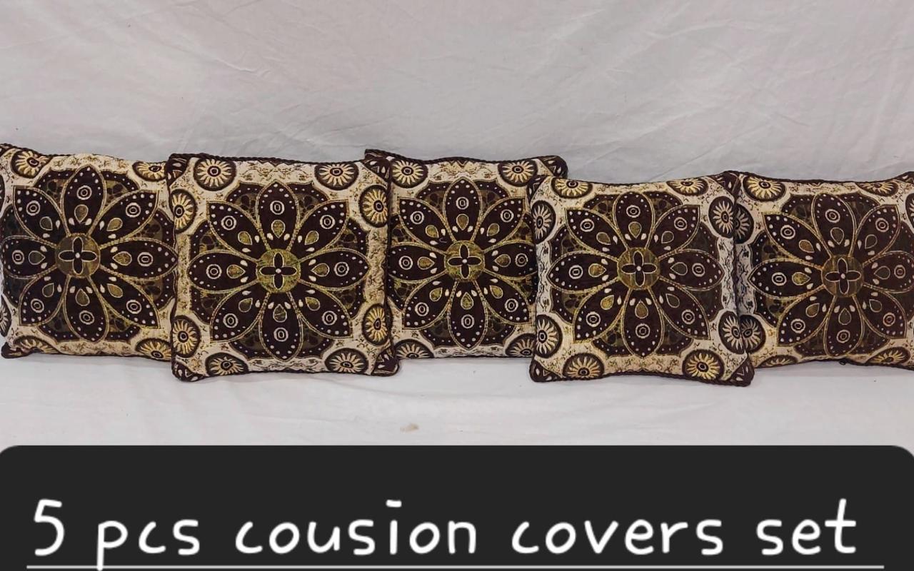 Luxury Velvet Jacquard Cushion Covers Pack of 5 AYCSH-00917