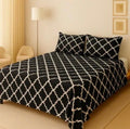 3D Leather Crystal Cotton Bedsheet AM3D-00414
