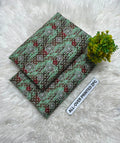 Summer Cotton All over 2pcs Premium NW Round Jewels Green