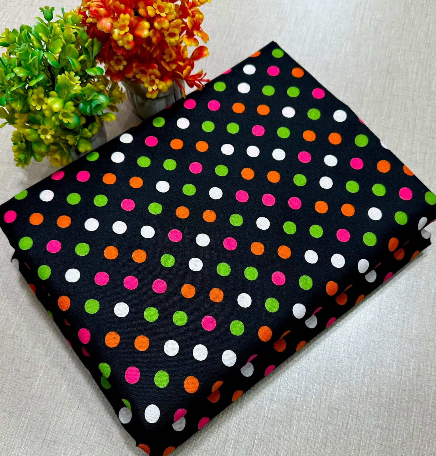 Summer Cotton All over 2pcs Premium Black SM Dots