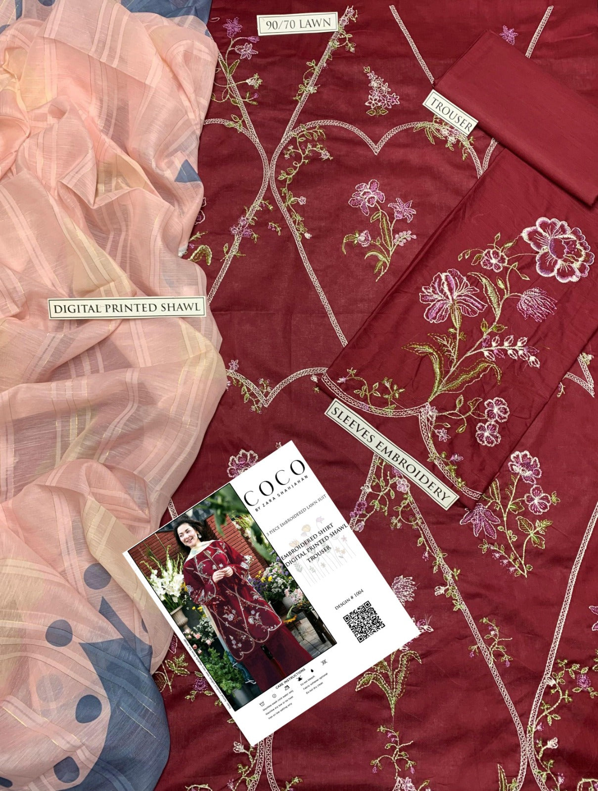 Summer Lawn Embroidery 3pcs Collection AYL3-10725