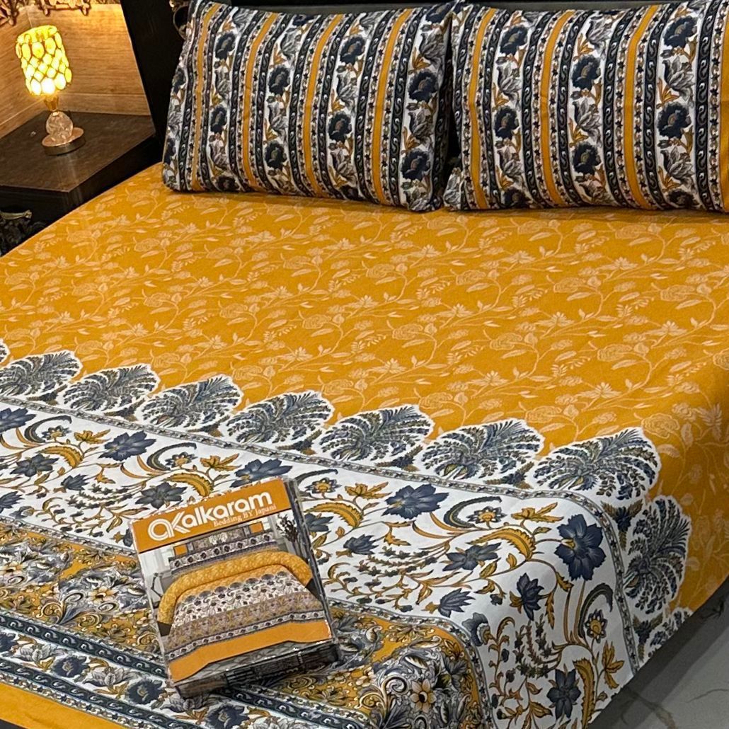 Cotton Salonika King Size Double Bedsheet AYDN-00219