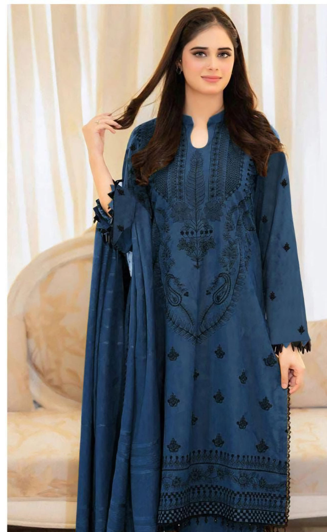 Libas Dhanak 3pcs Embroidery Most Demanding Suit 00977