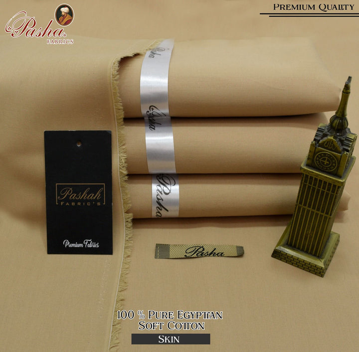 Pasha Fabrics Pure Egyptian Cotton Suit Men Fashion