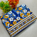 Summer Cotton All over 2pcs Premium Blue floral white NW