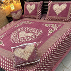 Sweetheart Luxury 4pcs Velvet Jacquard Bedsheet Set