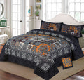 4Pcs 3D Panel Bedsheet Luxury King Size Bedsheets AYPN-00143
