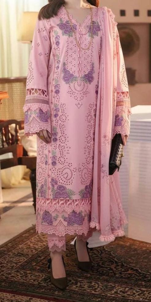 Summer Lawn Embroidery 3pcs Collection AYL3-10718