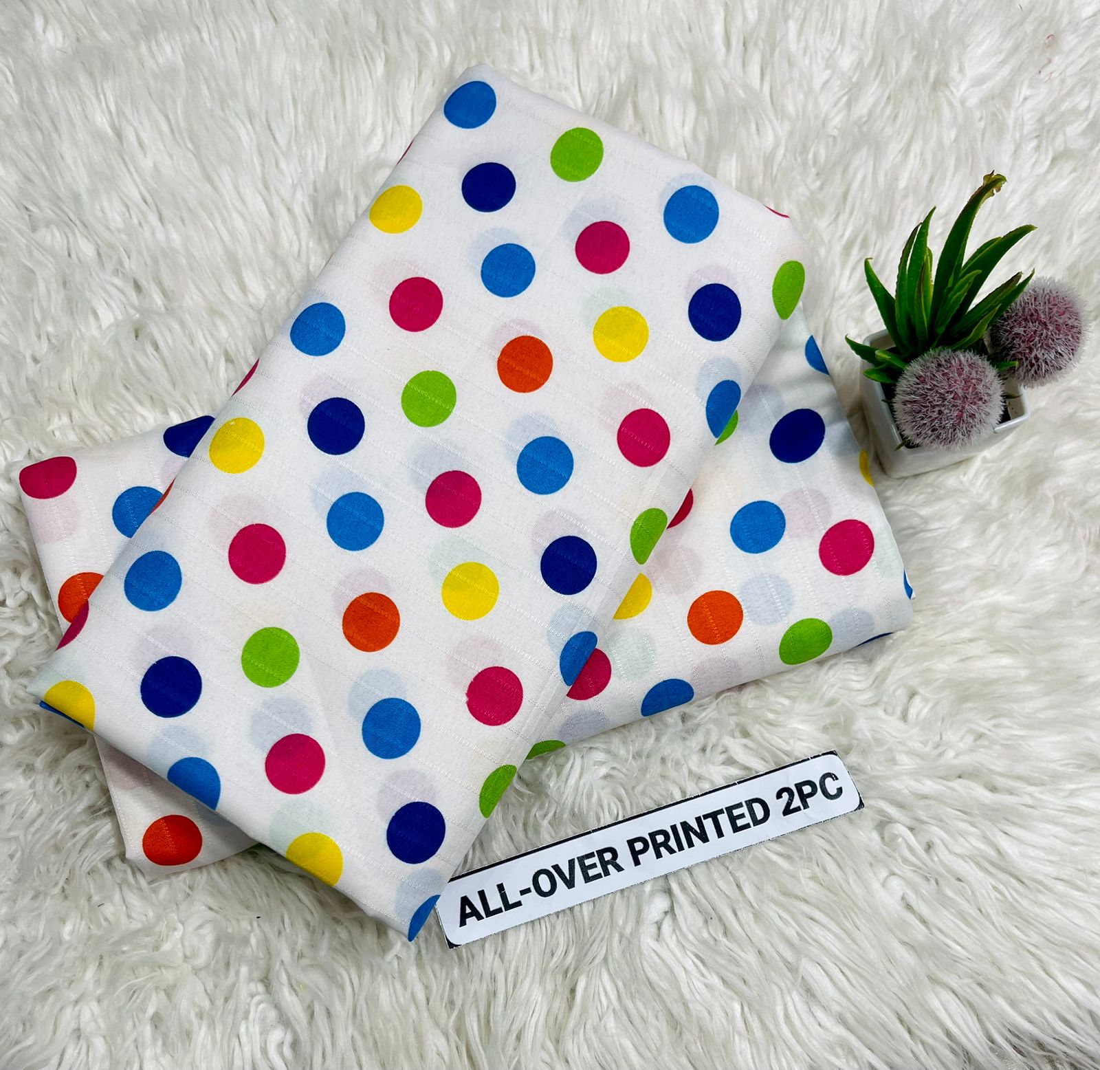 Summer Cotton All over 2pcs Premium White Choco