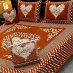 Sweetheart Luxury 4pcs Velvet Jacquard Bedsheet Set