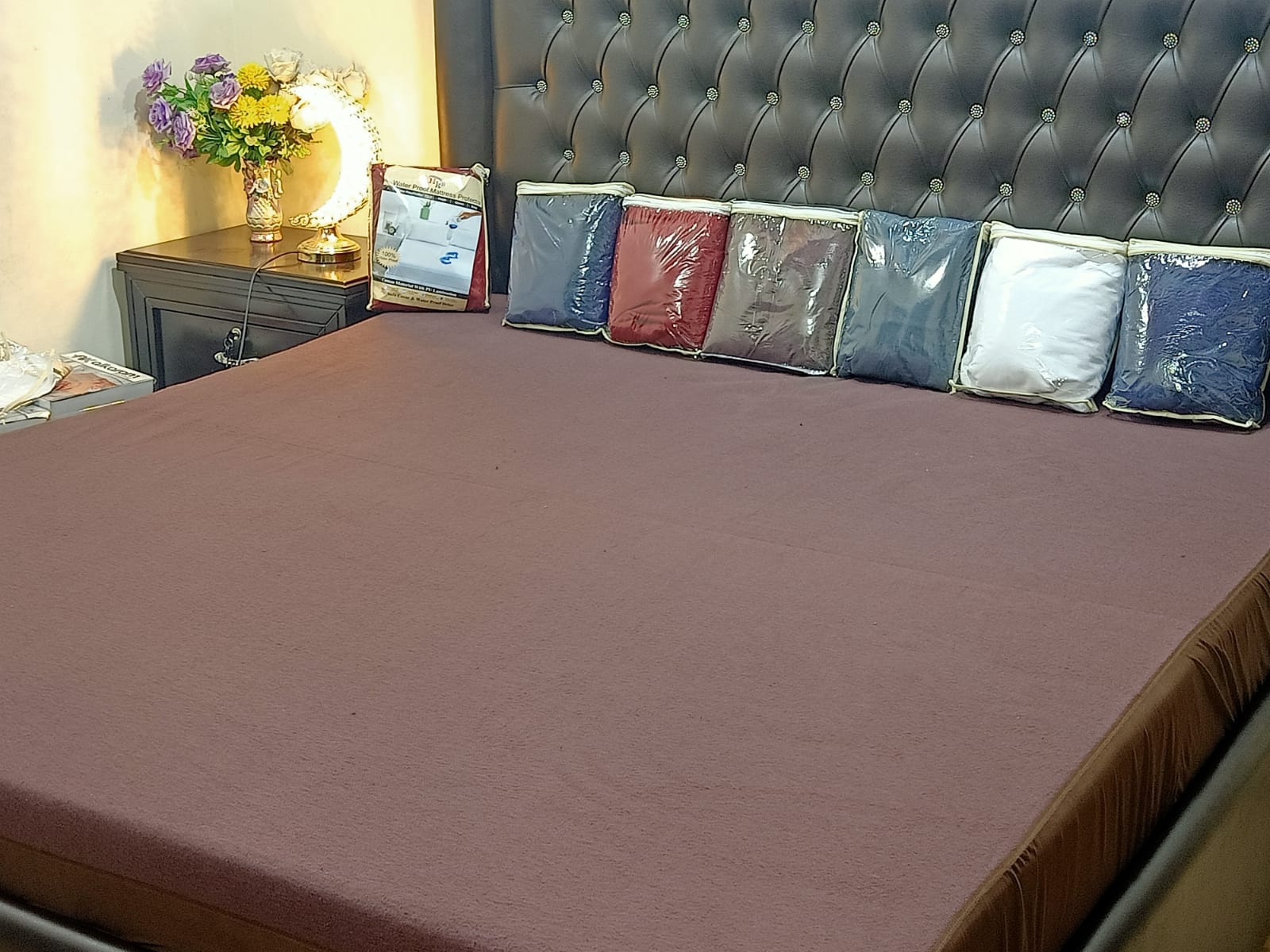 Terry Cotton Fitted Style Waterproof Mattress Protector Cover