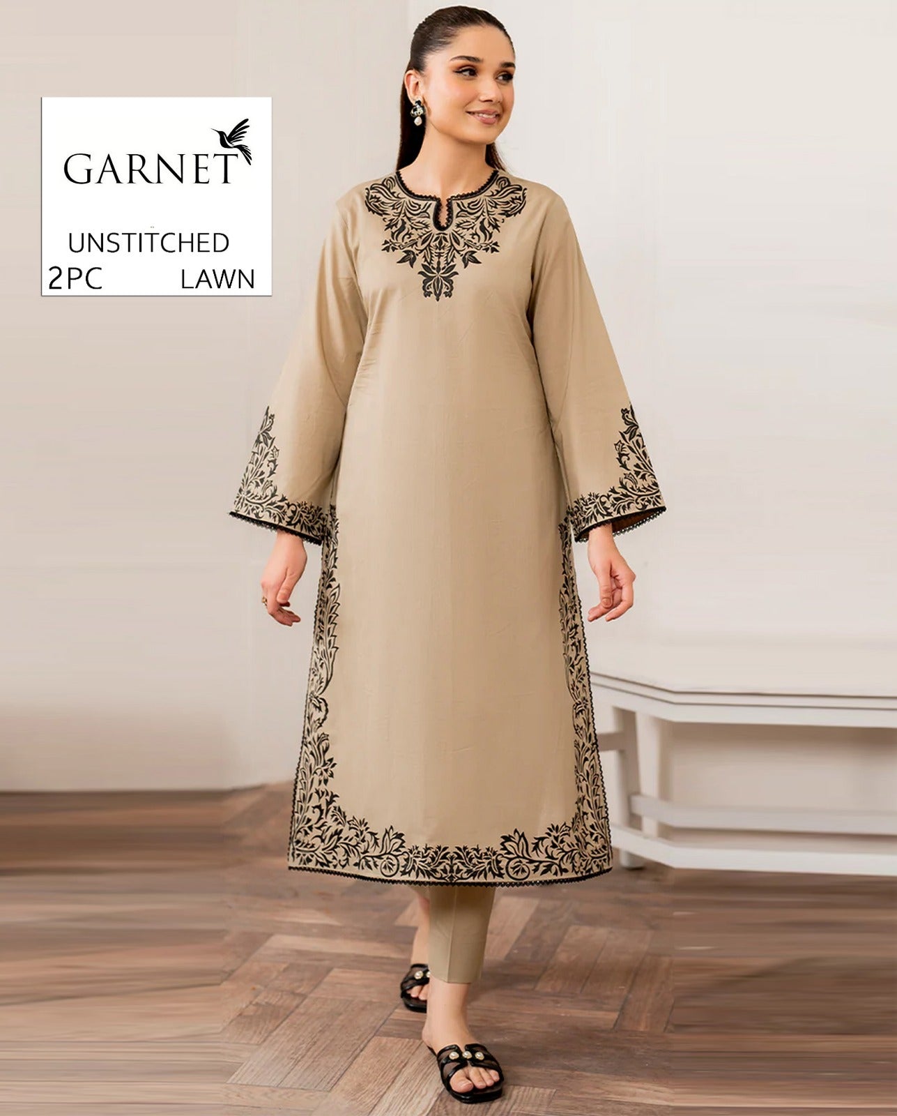 Premium Lawn Embroidery 2pcs AYAS1st 00796