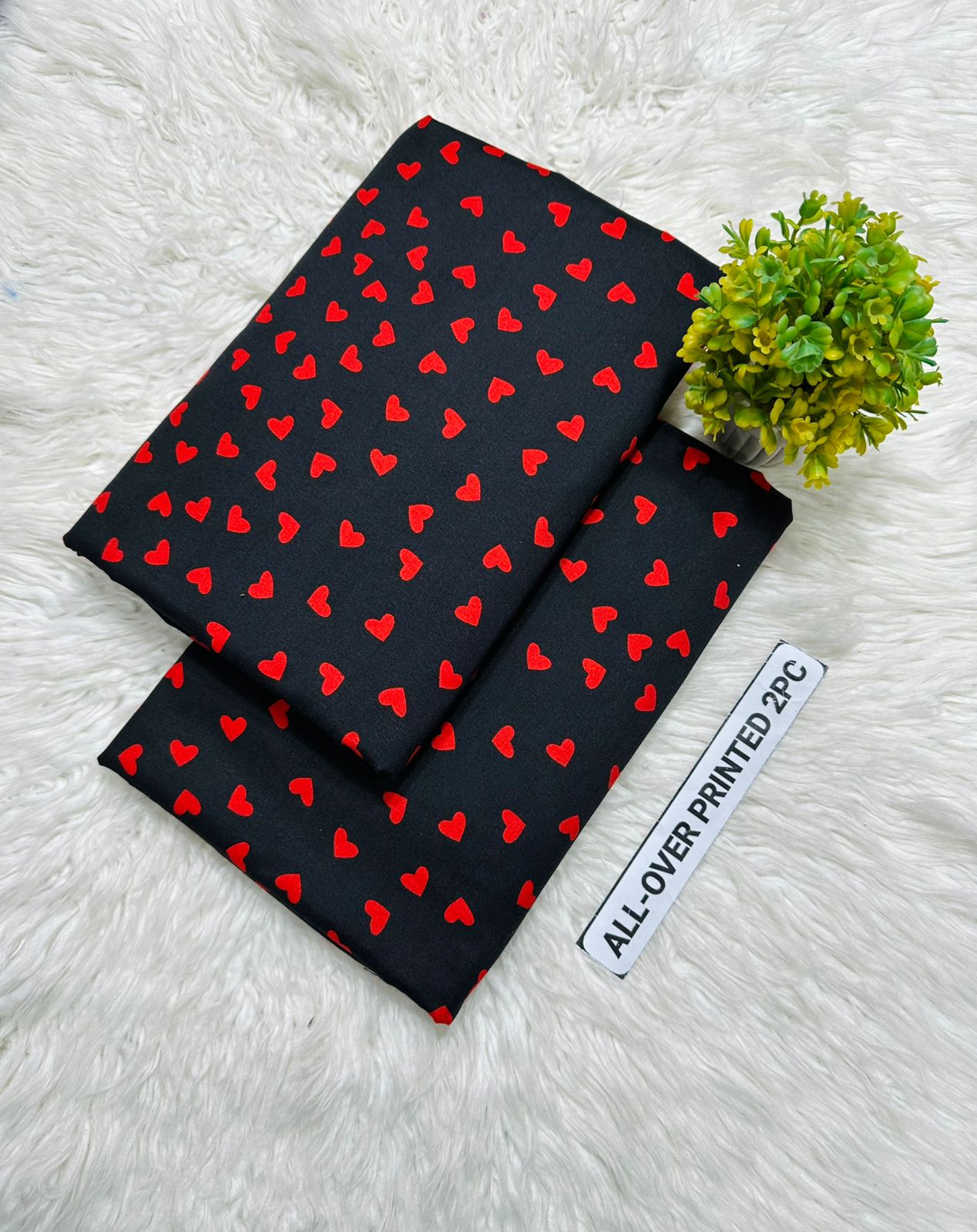 Summer Cotton All over 2pcs Premium Heart strings