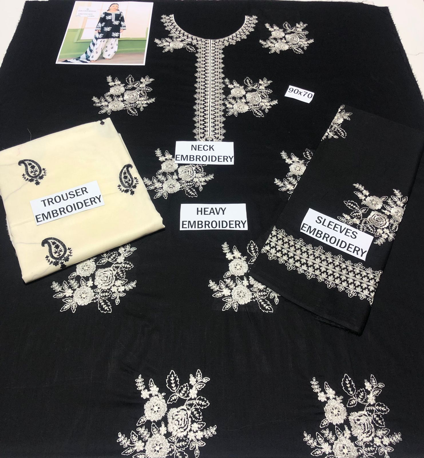 Premium Lawn Embroidery 2pcs AYAS1st 00800