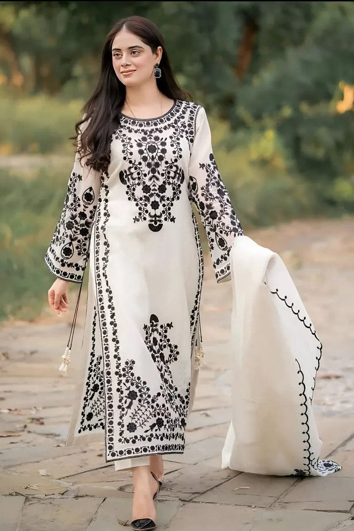 Summer Lawn Embroidery 3pcs Collection AYL3-10721