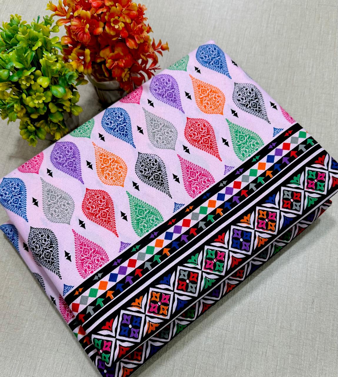 Summer Cotton All over 2pcs Premium Pink Multi JMK TMB