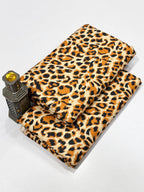 Summer Cotton All over 2pcs Premium Suit brown Tiger