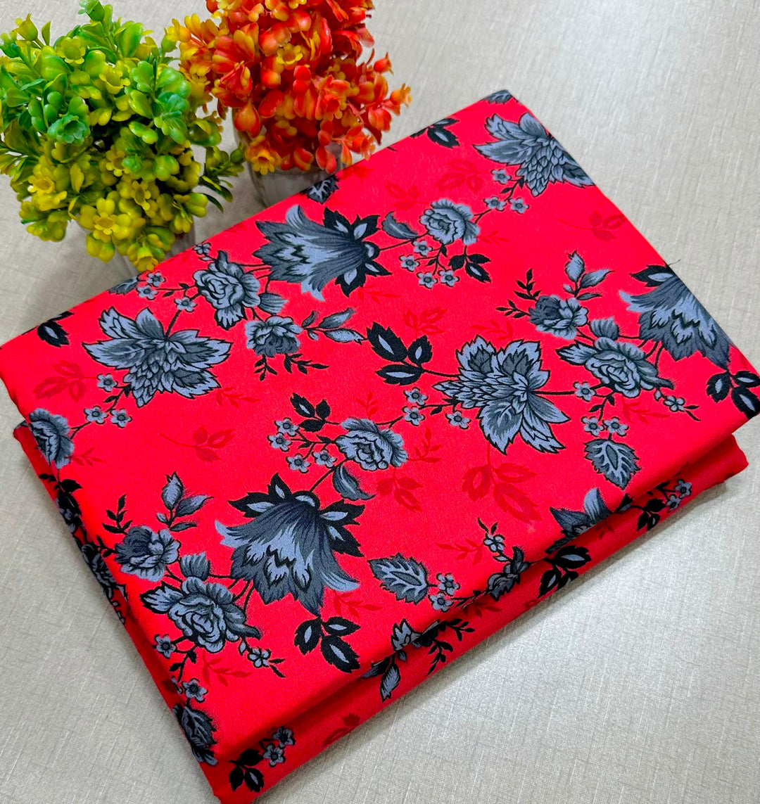 Summer Cotton All over 2pcs Premium Red Rani NW