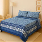 3D Leather Cotton Bedsheet AM3D-00145