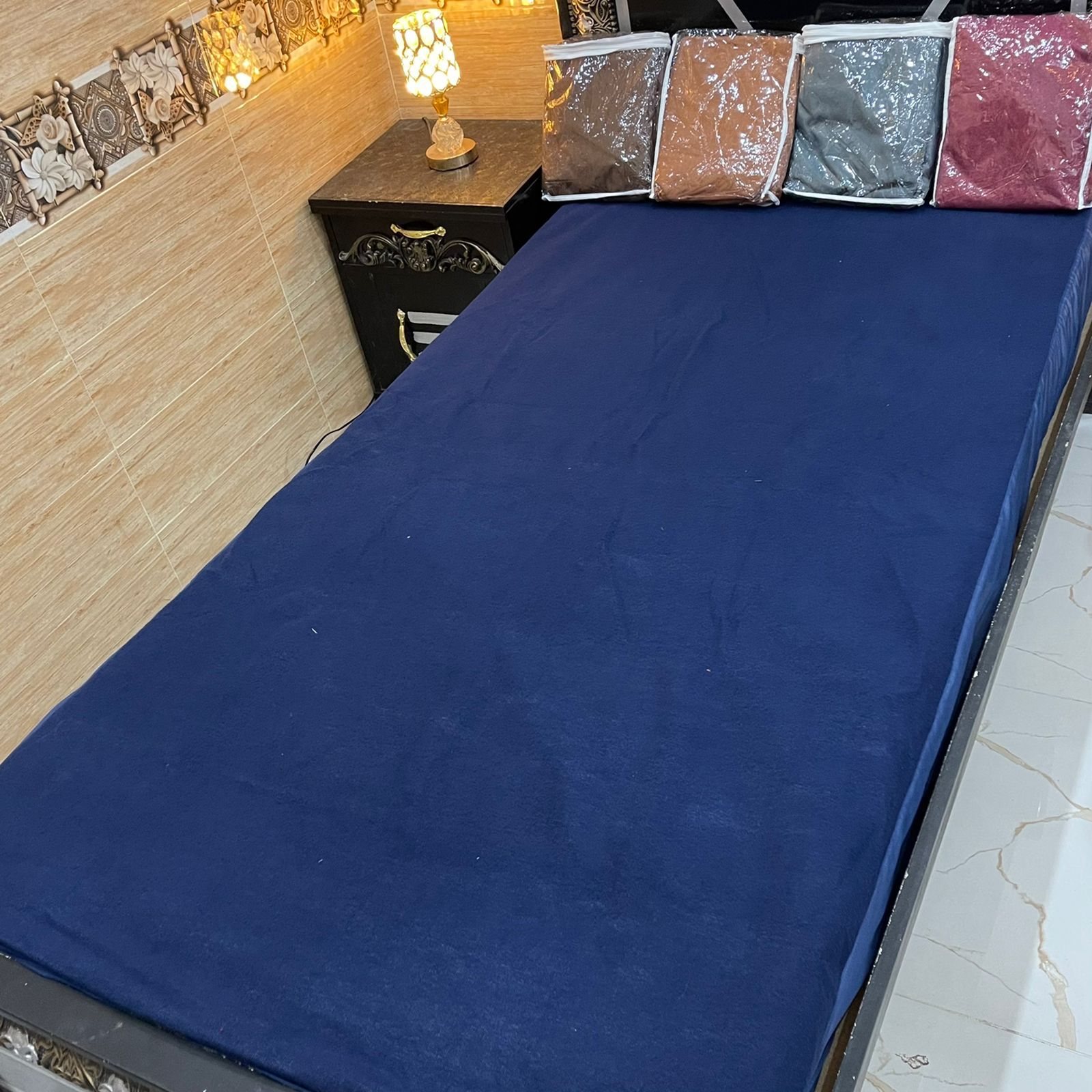 Terry Cotton Fitted Style Waterproof Mattress Protector Cover