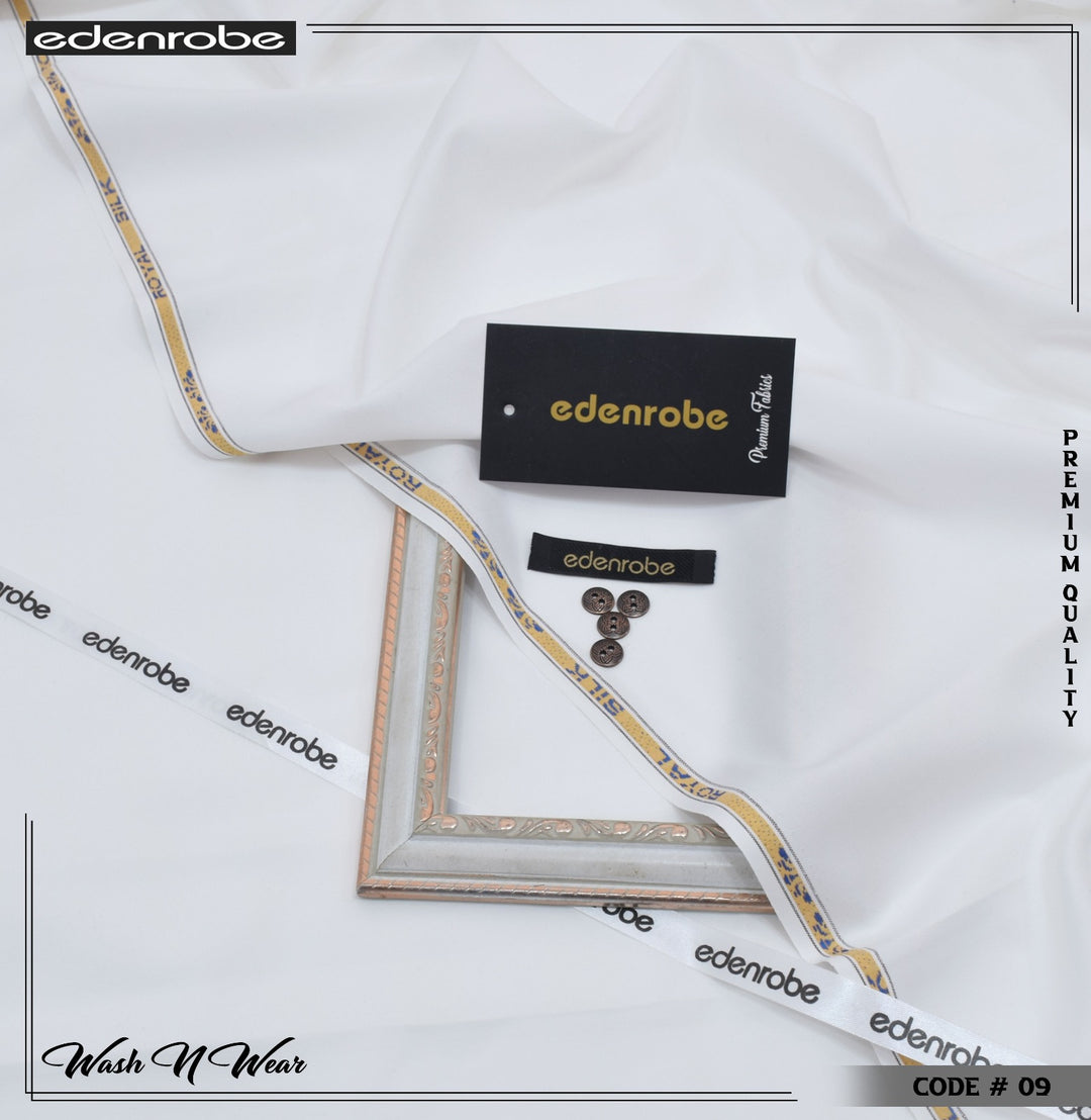 Royal Silk Edenrobe Premium Wash & Wear 4 season Suit Pearl White