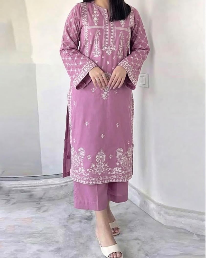 Winter Dhanak Embroidery 2pcs Suit AY00119