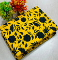 Summer Cotton All over 2pcs Premium Yellow Black Floral Full