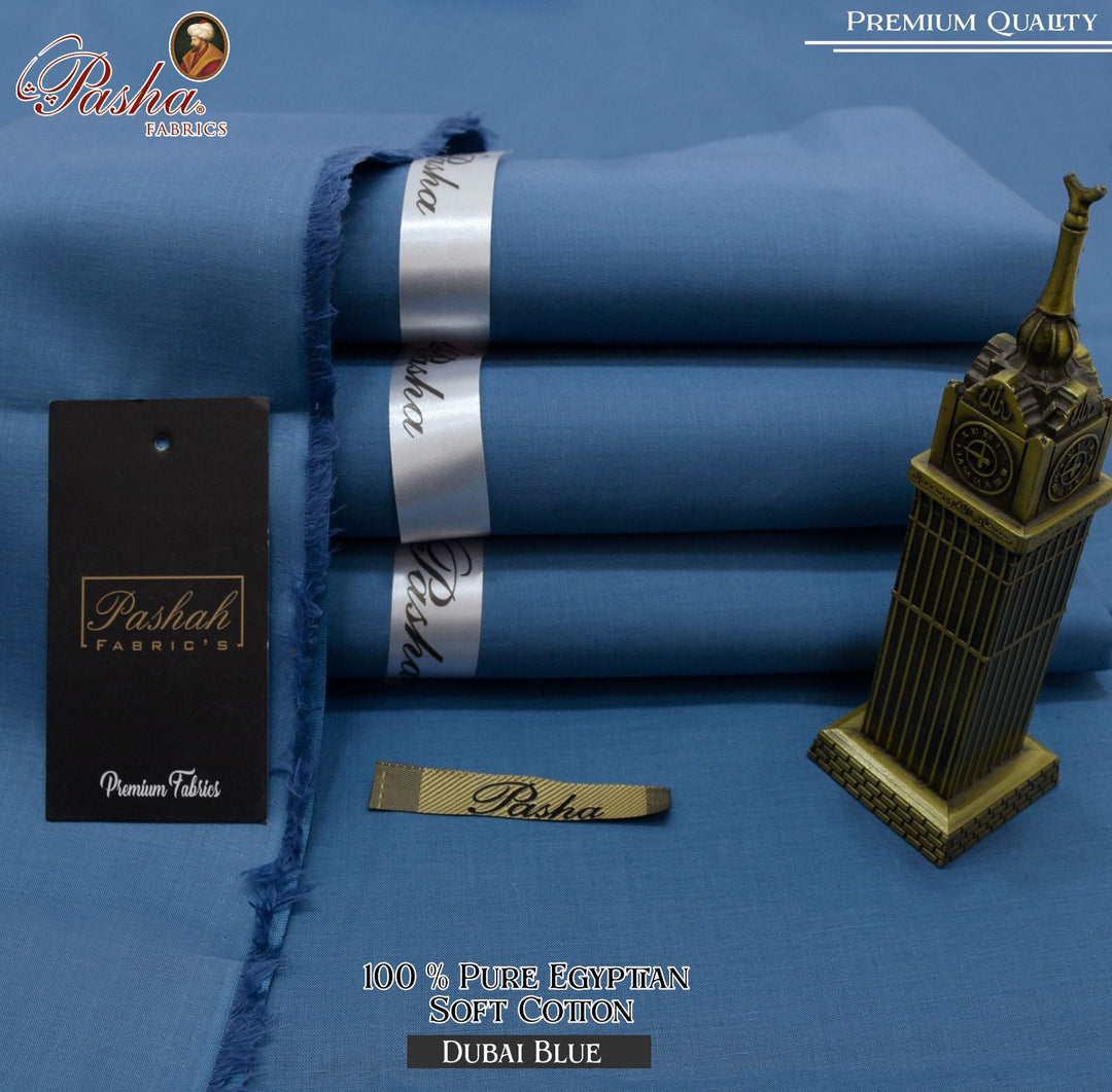 Pasha Fabrics Pure Egyptian Cotton Suit Men Fashion